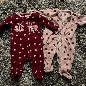 Baby zipper and button‎ footie pj